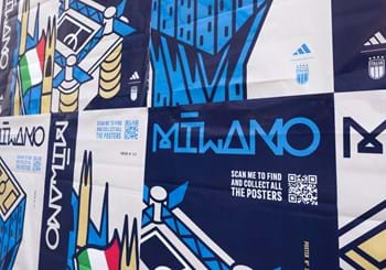 adidas veste Milano di Azzurro