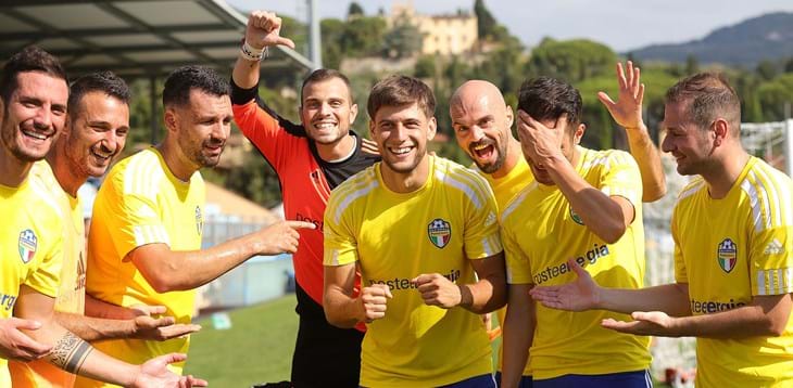 La prima rete della Azzurri Partner Cup è di Elia Sorteni, ala di Poste Italiane: “Siamo qui per vincere”