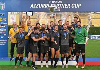 Azzurri Partner Cup 2023 - la cerimonia di premiazione con Buffon e Tardelli 