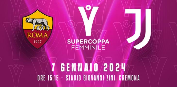 Domenica 7 gennaio a Cremona sarà ancora Roma-Juventus: si gioca allo stadio 'Giovanni Zini', calcio d'inizio alle 15.15 e diretta su Rai 2