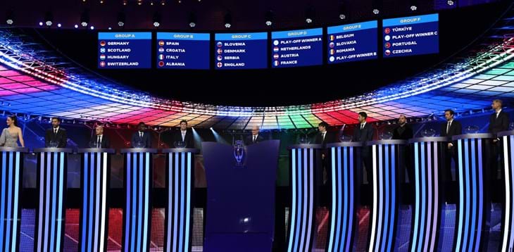 Sorteggiati i gironi di EURO 2024: Azzurri nel gruppo con Spagna, Albania e Croazia
