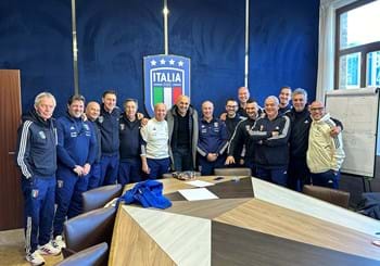 Luciano Spalletti was a guest at the Gironi Tournament that took place at the Federal Technical Center. 