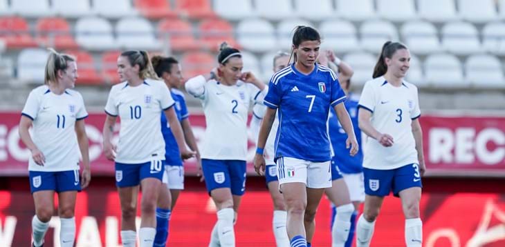 England too strong for the Azzurre: 5-1 in Algeciras