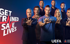 FIGC promoting UEFA's heart resuscitation campaign