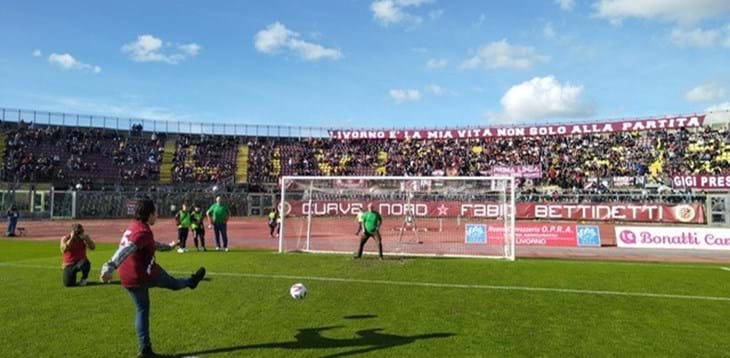 Emozioni forti, e tanti applausi, per i ragazzi della Nuova Arlecchino allo stadio di Livorno