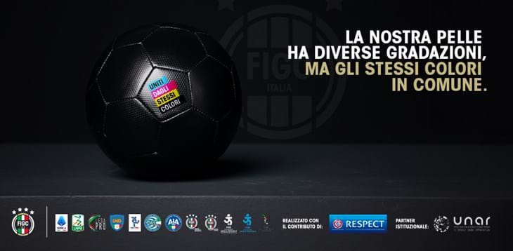 #UnitiDagliStessiColori: la FIGC rinnova il suo impegno contro la discriminazione razziale
