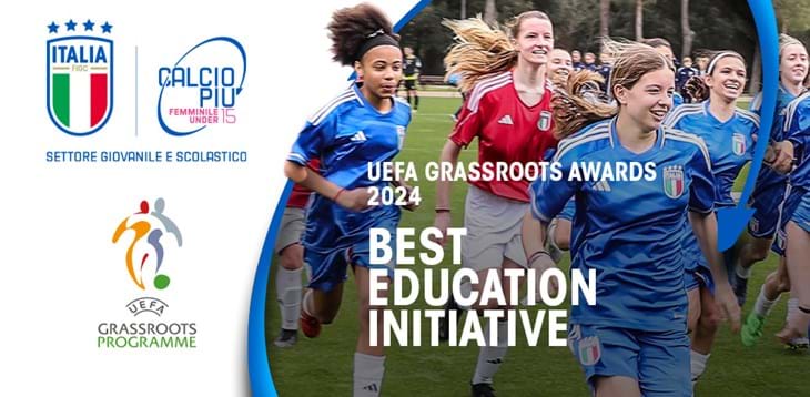 Calcio+ premiato con l'UEFA Grassroots Award. Gravina: 