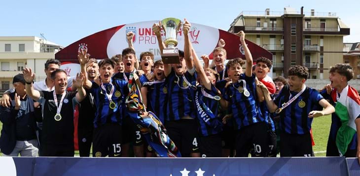Under 14 Pro, gioia Inter: 4-0 all’Hellas Verona nella finale di Formia. Tisci: “Una grande festa per il calcio giovanile”
