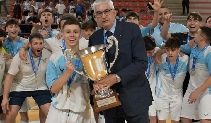 Under 17 futsal, Lazio in trionfo: nove gol all'Aosta, scudetto biancoceleste