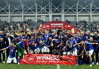 Azzurrini European champions! A brace from Camarda and Coletta crush Portugal in the final: Gravina: "Historic achievement"