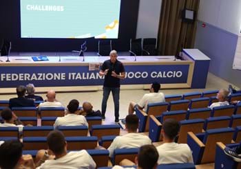 The Azzurri back at Coverciano to meet Roberto Rosetti, UEFA's chief refereeing officer