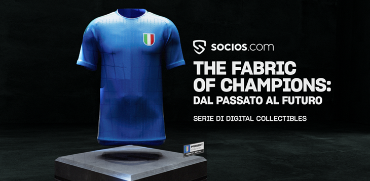 La Nazionale italiana lancia la serie digitale da collezione nell'esclusiva 'Football Fabric Collection' attraverso socios.com