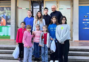 Ucraina: Claudia Conte e FIGC insieme per gli orfani di Kharkiv