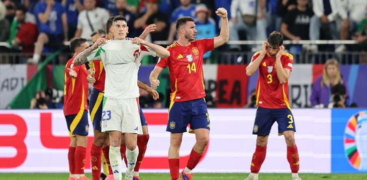 Italia sconfitta dalla Spagna: decide un autogol di Calafiori. Ma per andare agli ottavi di EURO 2024 basta il pari contro la Croazia
