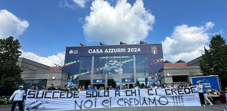 Fan enthusiasm at Casa Azzurri in Germany