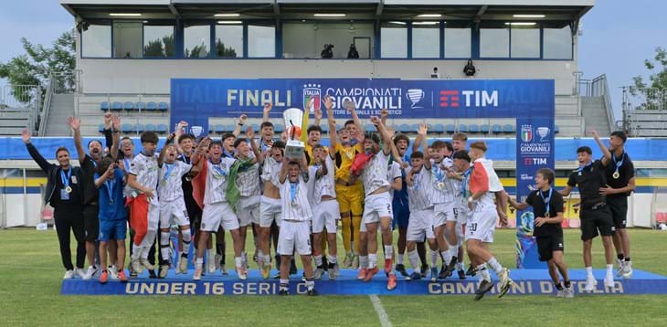 Under 16 Serie C, è ancora 'Romagna Mia': il Cesena batte 2-1 la Virtus Entella ed è campione d'Italia per il secondo anno di fila