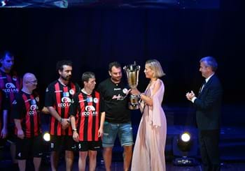 Al 'Gran galà del calcio' della LND Abruzzo assegnato un premio ai club DCPS Lanciano Special e Percorsi ODV