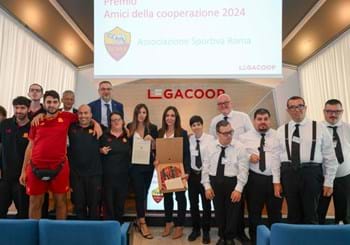 AS Roma e Meta Coop, un connubio che ha appena meritato il premio 'Amici della cooperazione' 