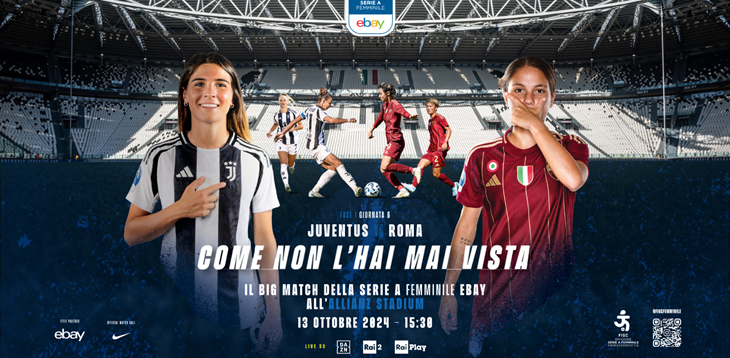 L'Allianz Stadium riapre le porte alla Serie A Femminile: domenica Juventus-Roma con oltre 30mila spettatori. Collegati 110 paesi per il big match su Rai 2 e DAZN