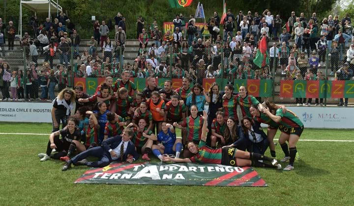 B come...Benvenute! Prima storica promozione in A per la Ternana Women