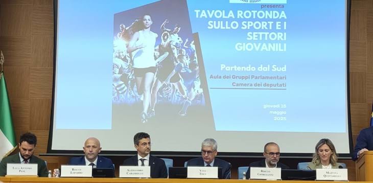 Sport e inclusione sociale: a Montecitorio l'incontro 'La pratica sportiva giovanile: dal professionismo al dilettantismo, come alternativa sociale partendo dal Sud'
