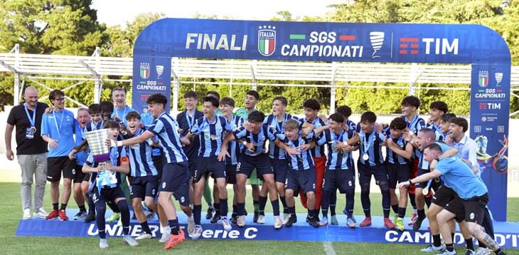 Under 15 Serie C, storico trionfo per il Lecco a Viterbo: 3-0 al Renate in finale. Vicinanza Toscano: