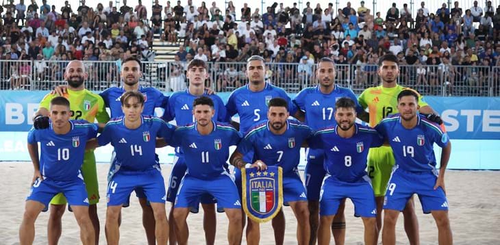 Dal 9 al 14 settembre la Superfinal dell'Euro Beach Soccer League a Viareggio: i convocati di Emiliano Del Duca