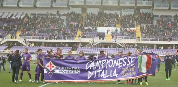 Calcio Femminile: la Fiorentina conquista il suo primo scudetto.  Tavecchio: 