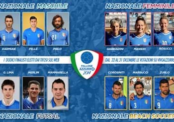 Sono Pirlo, Darmian e Pellé i finalisti del ‘Pallone Azzurro 2014’