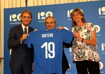 Inaugurata la mostra sui 120 anni della FIGC. Mancini: “Facciamo squadra come ha fatto Matera”