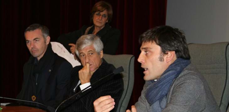Rivera, Montella e Farina all'Istituto Fermi di Roma