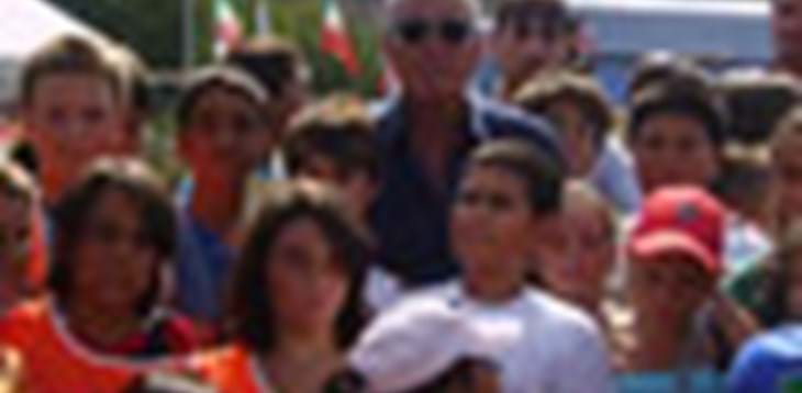 Marcello Lippi in visita ai campus dello sport del Coni