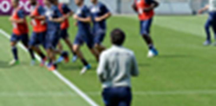 Allenamento per gli Azzurri a Cracovia. Il termometro segna 28°