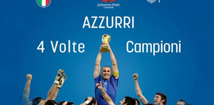 Albania-Italia. A Scutari l’esposizione delle 4 Coppe del Mondo vinte dagli Azzurri