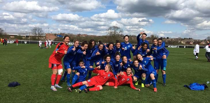 Nazionale Under 16 Femminile: battuta la Repubblica Ceca nel Torneo UEFA in Inghilterra
