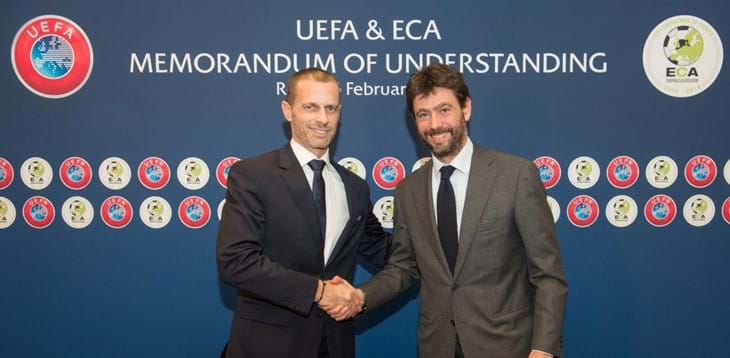 Domani a Roma il 43° Congresso UEFA, Čeferin firma il protocollo d’intesa con l’ECA