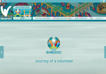 È online il sito del Programma Volontari UEFA EURO 2020 Roma