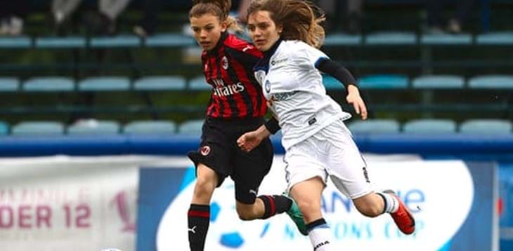 Le giovani ragazze del Milan prime finaliste della Danone Nations Cup 2019