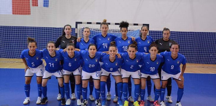 Dominio azzurre: 13-1 alla Moldavia nella prima di Women Futsal Week, domani la Polonia