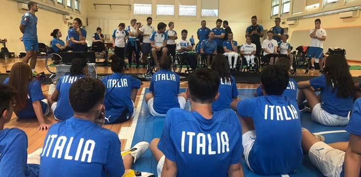 I ragazzi e le ragazze di Futsal+16 e Calcio+15 incontrano la Nazionale Paralimpica di scherma